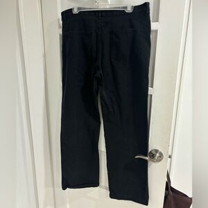 Mango Black Straight leg pants